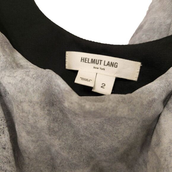 Helmut Lang Graphite and Black Cocktail Dress Size 2 - Picture 4 of 5